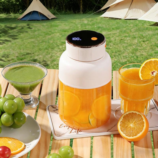 Portable Smoothie Blender for Smoothies & Shakes USB Charging Cordless with Powerful Blades Large Capacity Double Lid Design Ideal for Ice Fruit Vegetables Crush Kitchen Gym Outdoor 1300Mah Battery